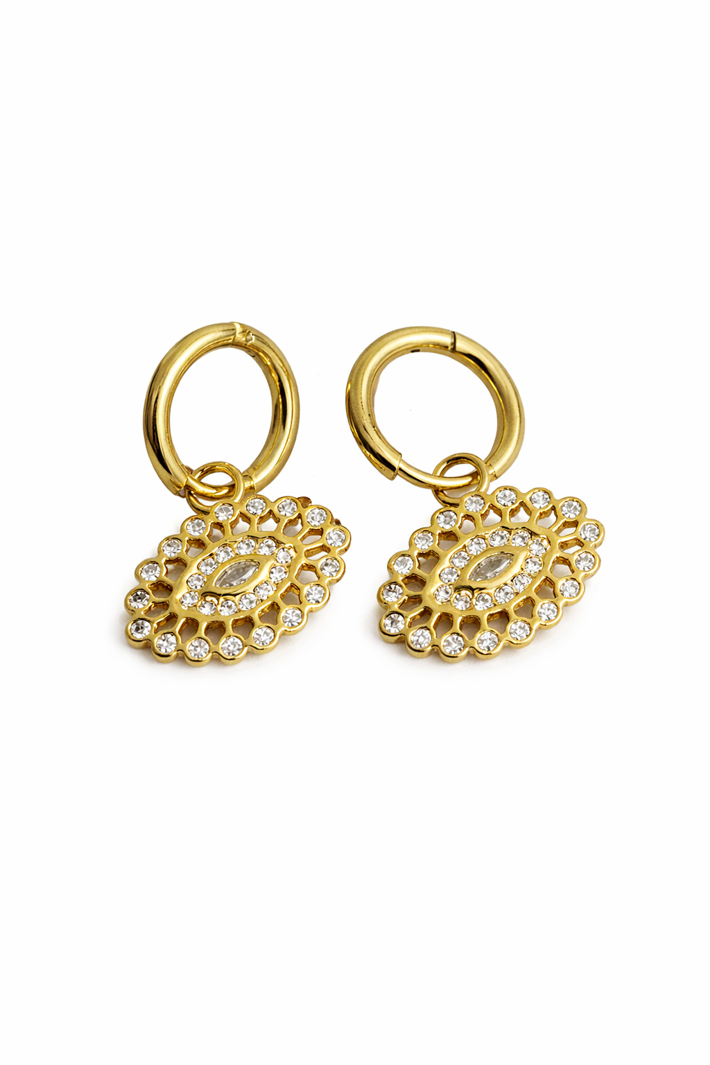 Evil Eye Hoop Earring