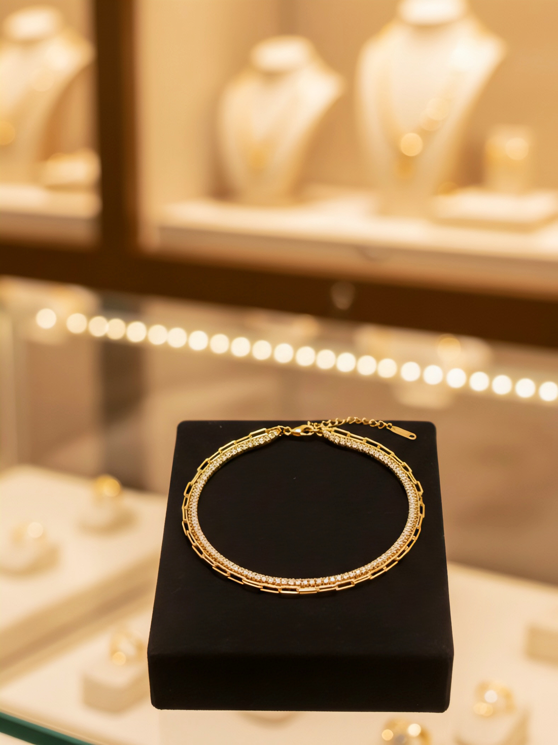 Three Layered Gold Bracelet